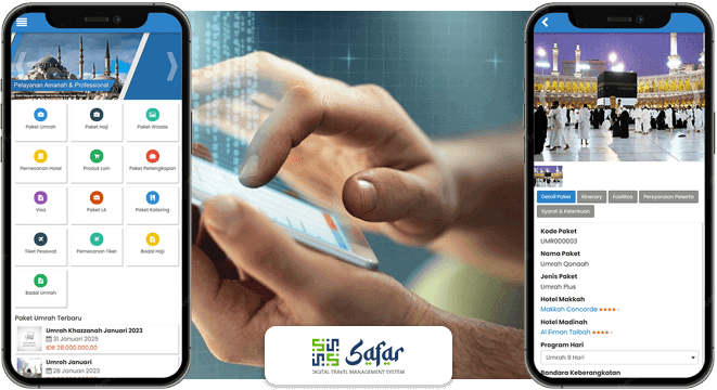 Aplikasi mobile dan website dengan identitas travel sendiri